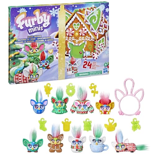 FURBY Minis Advent Calendar for Kids 6 Years and Up, 24 Days of Surprise Holiday Toys with 1-Inch Figures, Stickers & Fun Accessories by Furby - Image 3