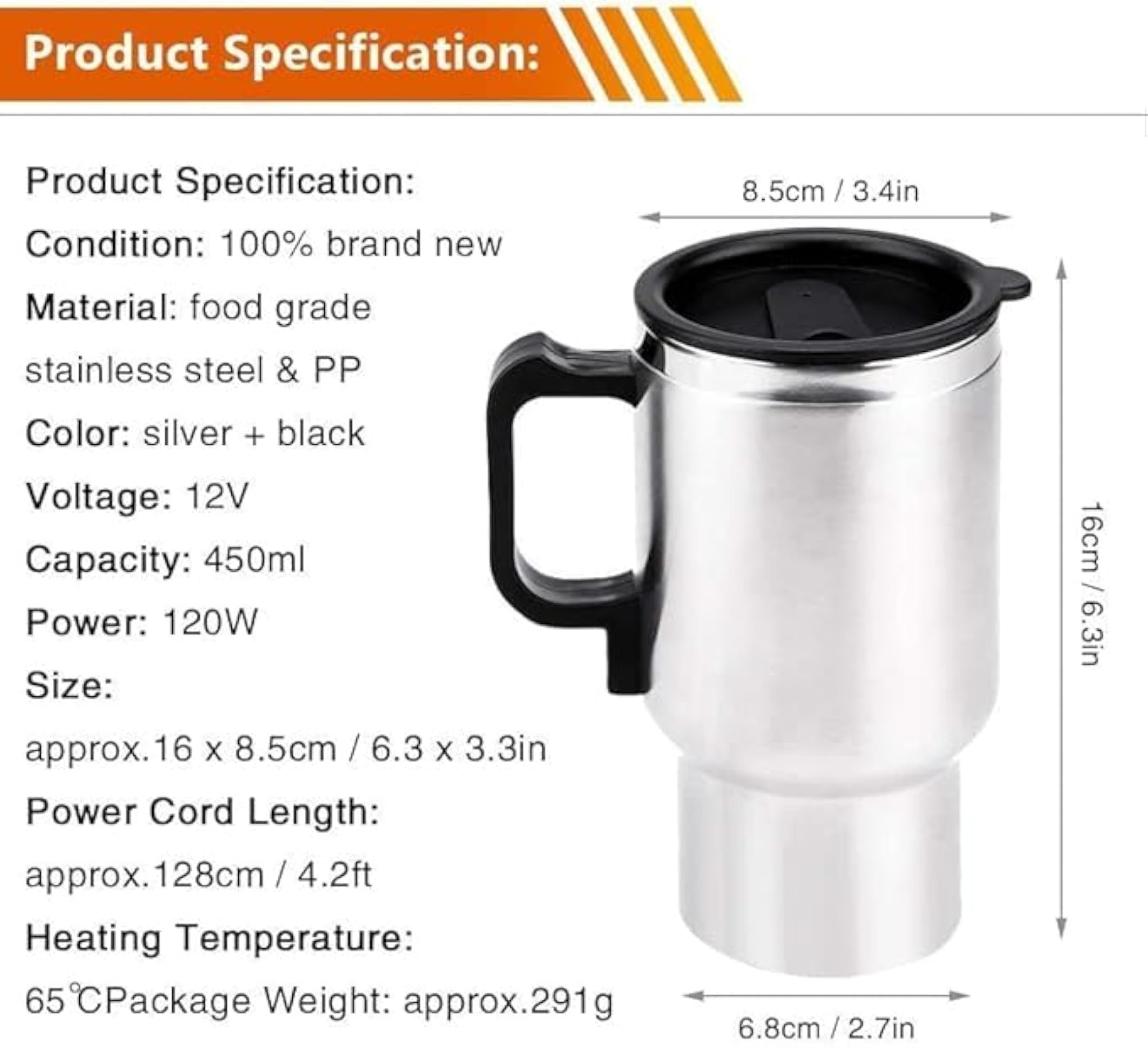 Portable Electric Car Kettle for Travel Brewing