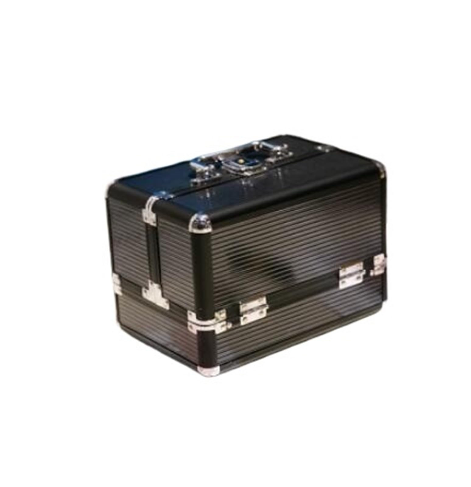 Frauen Kosmetik Box Make-Up Koffer Schönheit Salon Fall Nagel Organizer Tasche Reise Multilayer für Nagelwerkzeuge(BALCK)