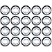 20 NEW LONG HAUL 3/4" CLEAR/WHITE LED CLEARANCE MARKER BULLET LIGHTS W/ 316SS TRIM RING