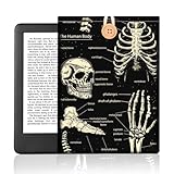 Skelett EBook Reader Tasche Für 6' E Reader, Human Skelett E Reader Hülle Knopfverschluss...