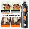 Whisper Quiet Dog Nail Grinder with 4 LED Lights, Safe & Stress-Free for Sensitive Dogs Cats of All Breeds & Sizes, 3 Grinding Bits, 3-Speed, Pet Nail Trimmers, Rechargeable Painless Grooming Kit