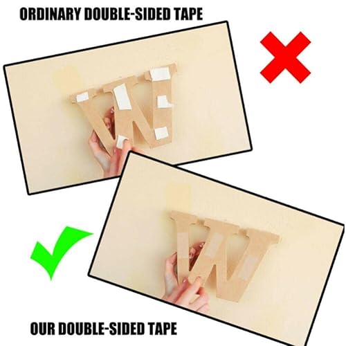 Miniatura 7 de Cinta de doble cara, 60 cintas de montaje extraíbles multiusos, cinta adhesiva fuerte transparente, impermeable, cinta de montaje de doble cara para