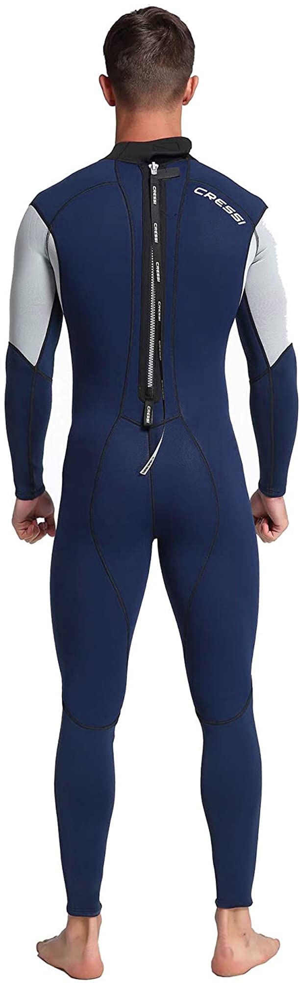 Cressi Morea Man Monopiece Wetsuit 3 mm - Muta Monopezzo senza Cappuccio Neoprene Ultrastretch, per Uomo