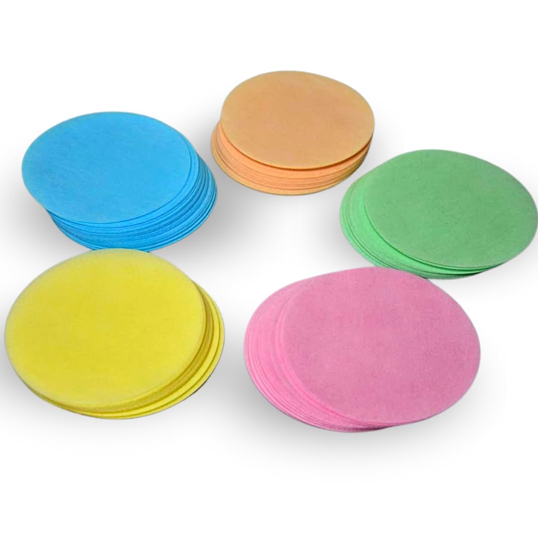 Obleas circulares de colores lisas [25 Hojas] Comestibles de Fécula de PATATA - 180mm diametro