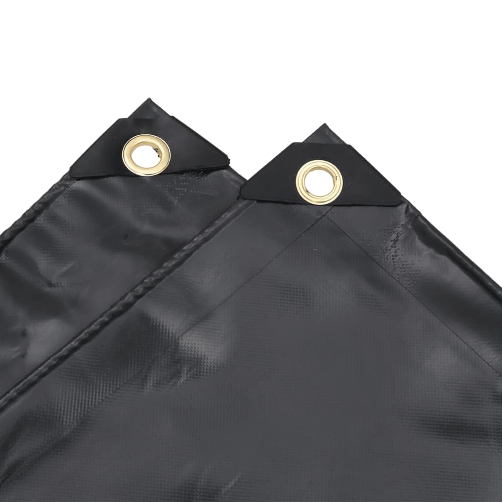 Mangloder - Telone di copertura antracite, 1,5 x 2 m, 650 g/m², in tela con rivestimento in PVC, impermeabile, antistrappo, resistente ai raggi UV, resistente alle intemperie, per giardino, auto