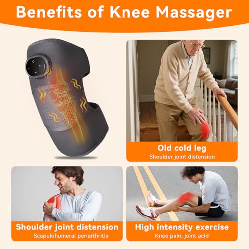 Rigidez articular solución con masajeador de rodilla inalámbrico y control de temperatura 2