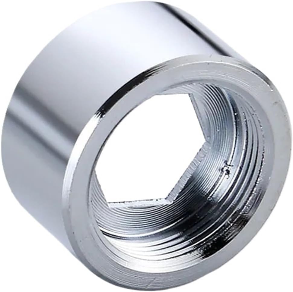 24 mm Female Thread Reducer, Adapter for Pressure Gauge 16, 18, 19, 20, 22, 24, 1/2 Inch, Kitchen Tap, Bathroom, Brass Water Tape (F24 X F20)