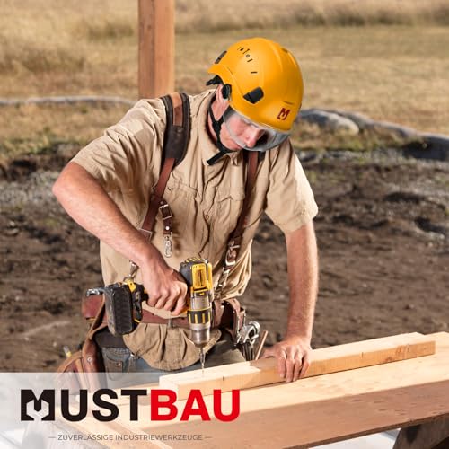 Casque de sécurité ABS avec visière et bandeau absorbant ajustable de 53 à 63 cm
