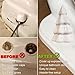 2Packs Christmas Tree Toilet Bolt Covers Decorative Tall Toilet Bolt Caps for Christmas Bathroom Decor, Toilet Caps for Bottom of Toilet, Ceramic Toilet Screw Cover Caps, Easy Installation (White)