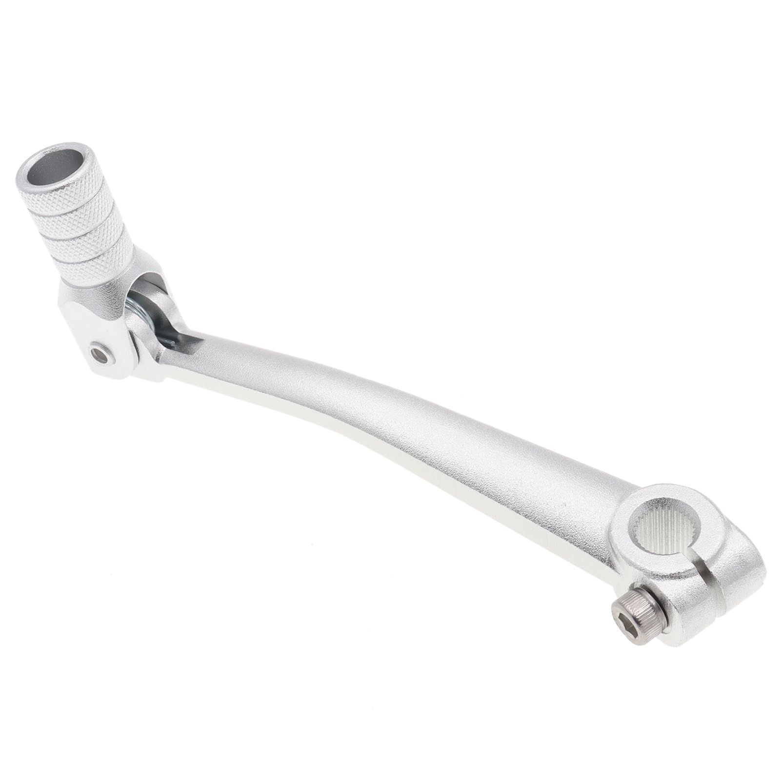 Zxhozdm Silver Aluminum Gear Lever For 50Cc 110Cc 125Cc 250Cc Dirt Bike Pit For Kayo Atomik Pro Bse Crf Klx(Silver)