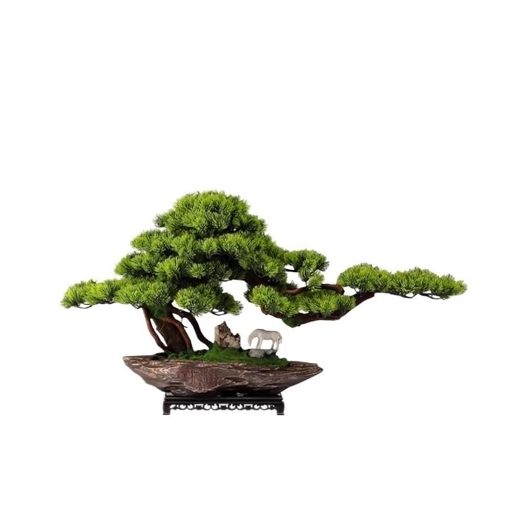 IUokLU Artificial Bonsai Artificial Bonsai Tree With Ceramic Pot And Base Desktop Decoration Fake Plant