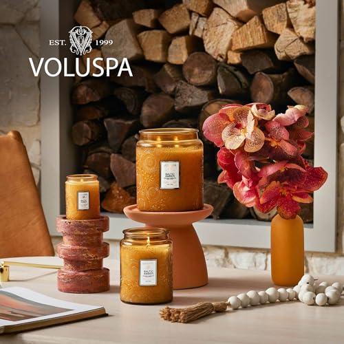 Voluspa 760704 Baltic Amber, Large Candle Jar, 18 Oz, 100 Hour Burn Time, All Natural Wicks And Coconut Wax For Clean Burning thumb #4