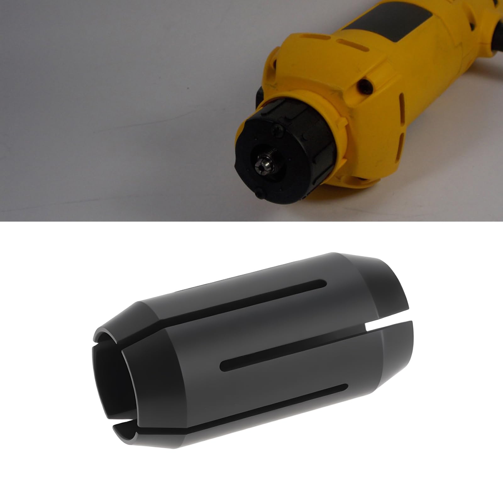 Briny River 2X 1/4" Collet Cut Out Tool Collet 389244-00 Compatible with DeWalt DW660S DW660 DC550A DC550W DC551 DW660SK - Image 3