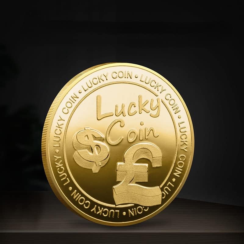 1 PCS Lucky Coin Horseshoe and Four Leaf Clover Souvenirs Gifts Creative Present Metal Commemorative Coins Gold image 5