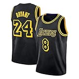 Schwarzes Mamba Kobe Herren Basketball Trikot, Lakers # 8N # 24 Swingman Unisex Basketball Trikot Hip Hop Kleidung für Party (S-XXL)-Jersey-XL