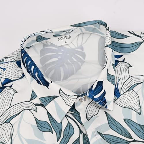 Image of Hawaiian Shirt for Men Tropical Shirts Summer Beach Button Down Short Sleeve Luau Aloha Floral Cruise Vacation Outfit 2026