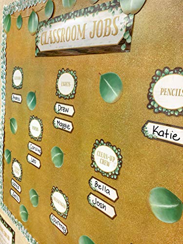 Image of Teacher Created Resources Eucalyptus Classroom Jobs Mini Bulletin Board (TCR8453)