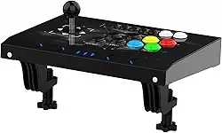 DOYO Arcade Fight Stick com Portão Octogonal - Altamente Modificável - Controlador de Jogos de Luta - Personalize Botões e Joystick, Adequado para PC/Raspberry Pi/PS3/Switch/NEO GEO Mini/Android (Preto)