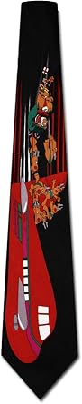 Christmas Plane Ride Tie - Mens Holiday Necktie