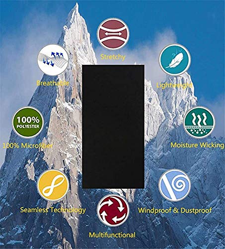 Image of Okara Bandana Head Wrap Scarf Neck Warmer Headwear Balaclava for Sports Pack Of 9