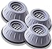XINCHEN Tapis pour Machines à Laver 4 Pièces Tampons Pied Machine Laver Pied Machine a Laver Lave Linge Universel Pieds Stabilisateur Piédestal pour Lave-Linge Réfrigérateur (8 * 4cm)