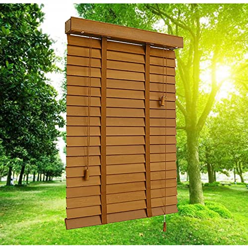 Blackout Blind, Wooden Venetian Shades, 40/60/80/100/120cm Blackout Blinds, Horizontal Window Coverings