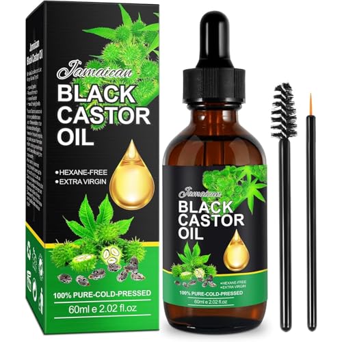 Organic Castor Oil, 100% Pure and Natural Castor Oil for Hair Growth, Face, Body Oil, LX^[IC Ђ܂ I[KjbN L@ 60ML