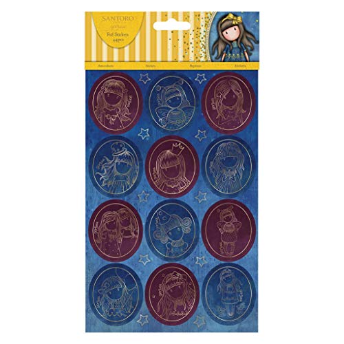 SANTORO Gorjuss Girls Craft Collection - Pegatinas de círculos laminados (20 Unidades)