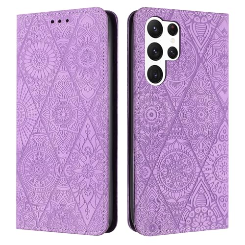 Housse antichoc Samsung S8 Plus avec étui portefeuille rabat violet