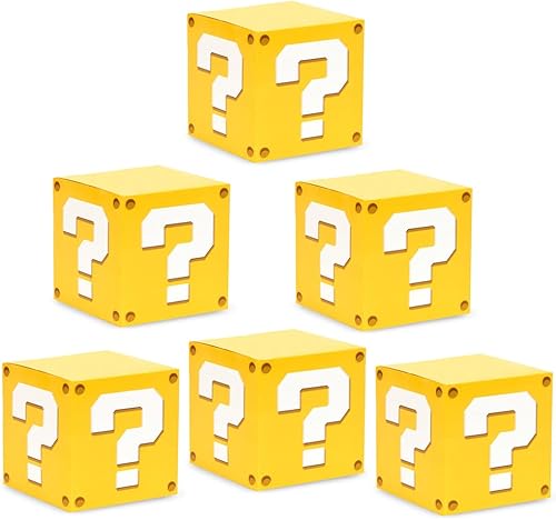 Super Mario - Caja de golosinas de 24 piezas para recuerdos de fiesta, suministros de fiesta para decoración de fiesta temática de videojuegos Super