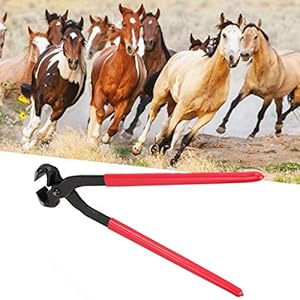 Reinigingsgereedschap voor paardennagels, 16 inch gereedschap voor het reinigen van paardennagels Hoefschoengereedschap, Steel Hoof Nipper Trimmer Cutter voor paard
