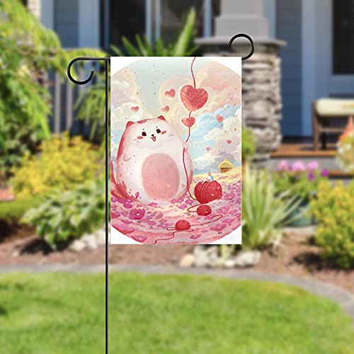 Drapeau de jardin chat en polyester pongé de qualité supérieure et finitions double face - 5