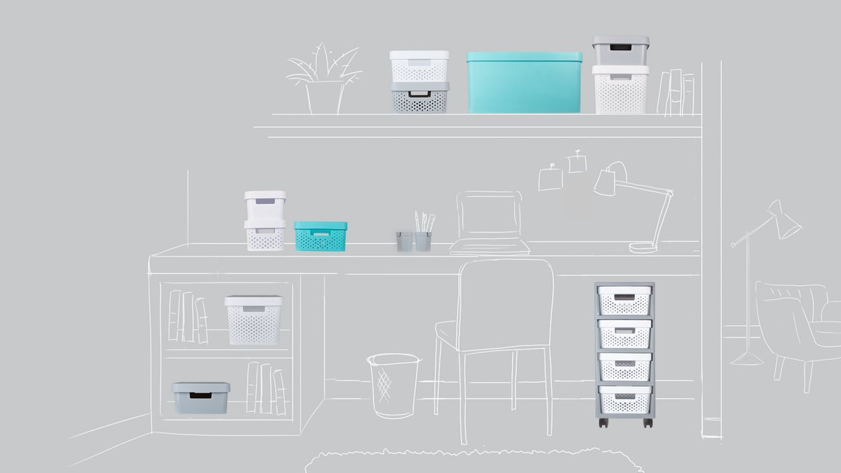 Curver 04752-099-00 Infinity Plastic Storage Box with Lid 36 3 x 27 x 22 2 cm 11 L — view 13