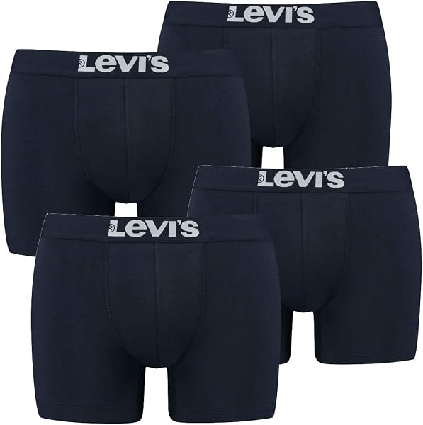 Levi's Lot de 4 Boxers Unis en Coton