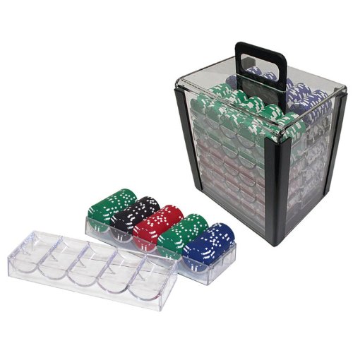 Trademark Poker 1000 Chip Capacity Clear Carrier
