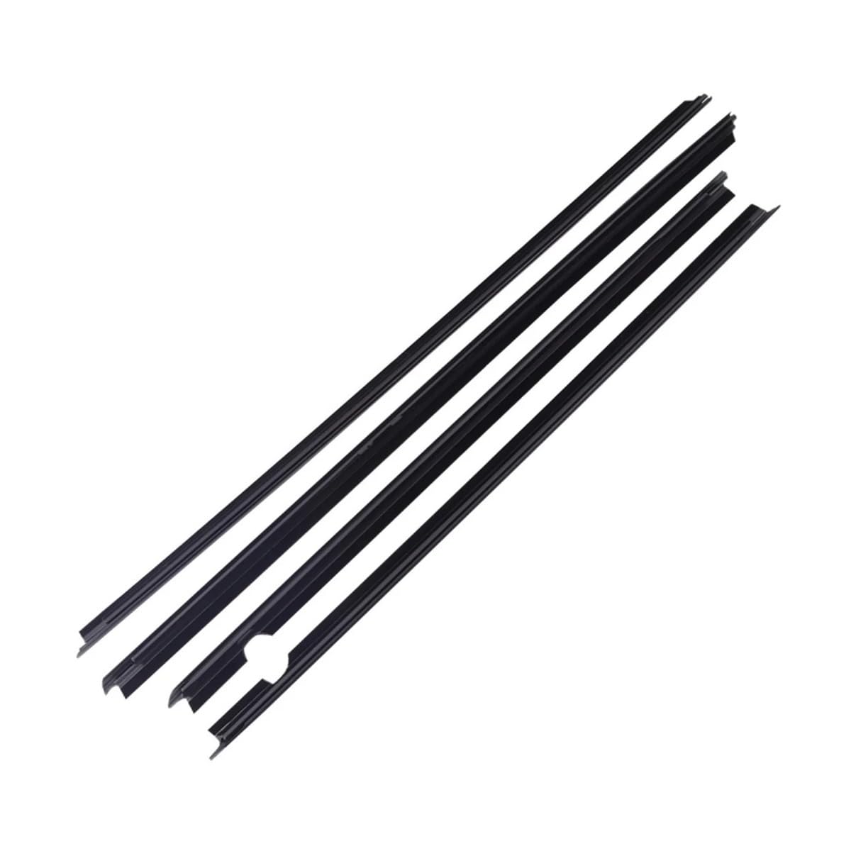 Xmsbcbcz One Color Sealing Strip 4Pcs Car Window Weatherstrip Black For Toyota For Passo 2004-2010 68161-B1010 68162-B1010 68164-B1010 68463-B1010