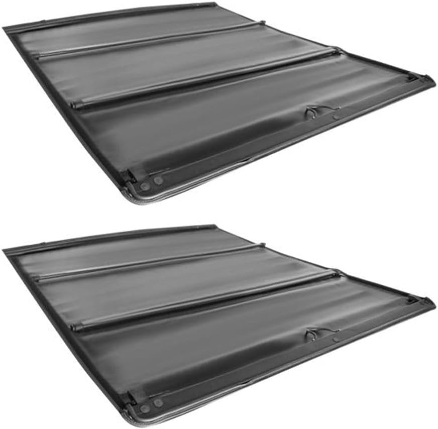 2 Set of - for Chevy for Silverado 1500/2500HD/3500HD 2007-2013 for Silverado 2500 2007-2009 for Silverado 3500 2007 2013 6.6Ft Roll Tonneau Cover Bed Rear Upper