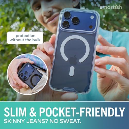 Coque iPhone 17 Pro Max transparente MagSafe Smartish fine et légère - 7