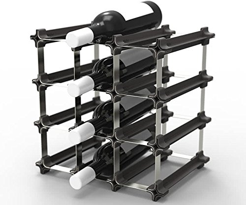 9 NOOK Wine Rack - Easy 2 Step Assembly – Capacity: 12 Bottles