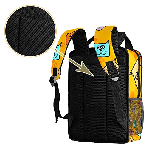 Sac à dos garçon chat avec sangles ajustables couleur 7 taille unique - 4