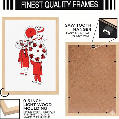 Image of BLINKART Still Life Aesthetic Modern Art Walls With Frame | Natural Wood Texture | Living Room Bedroom Office Wall Decoration | Poster Home Decor Frames Wall Bedroom | 12x8 Inches (D258)