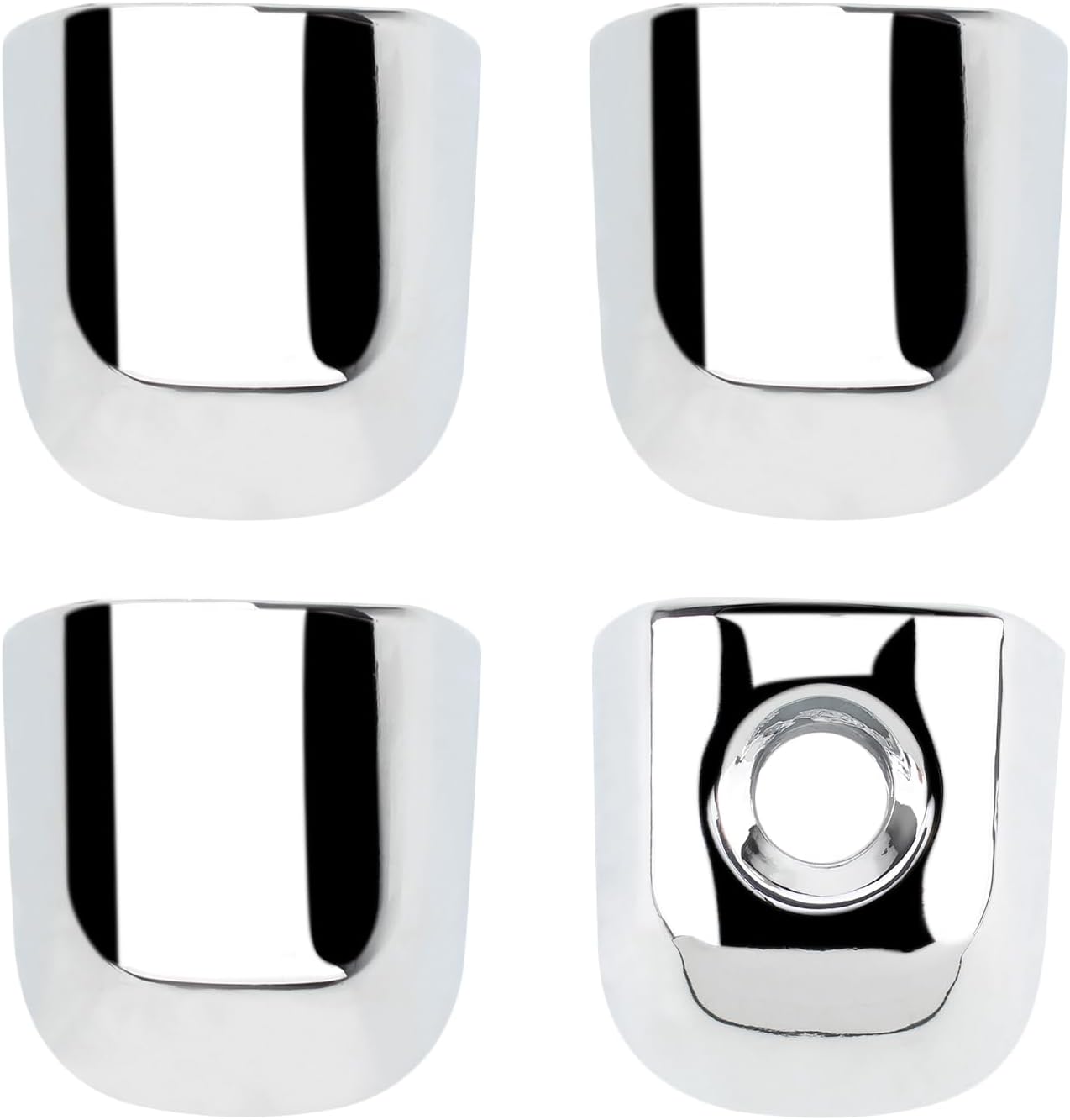 AUTOKAY Door Handle Cover for Toyota 4Runner 2010-2022 Front Rear Left Right Driver Side & Passenger Side Car Door Handle Covers Trim Kit Chrome 4PCS