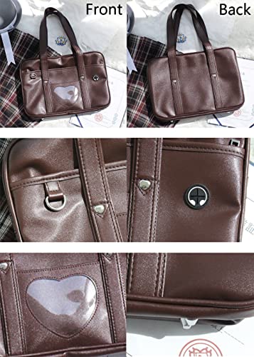 YAQUNICER Women Messenger Purse JK Uniform Crossbody Shoulder Bag Underarm Handbag Lolita Satchel3