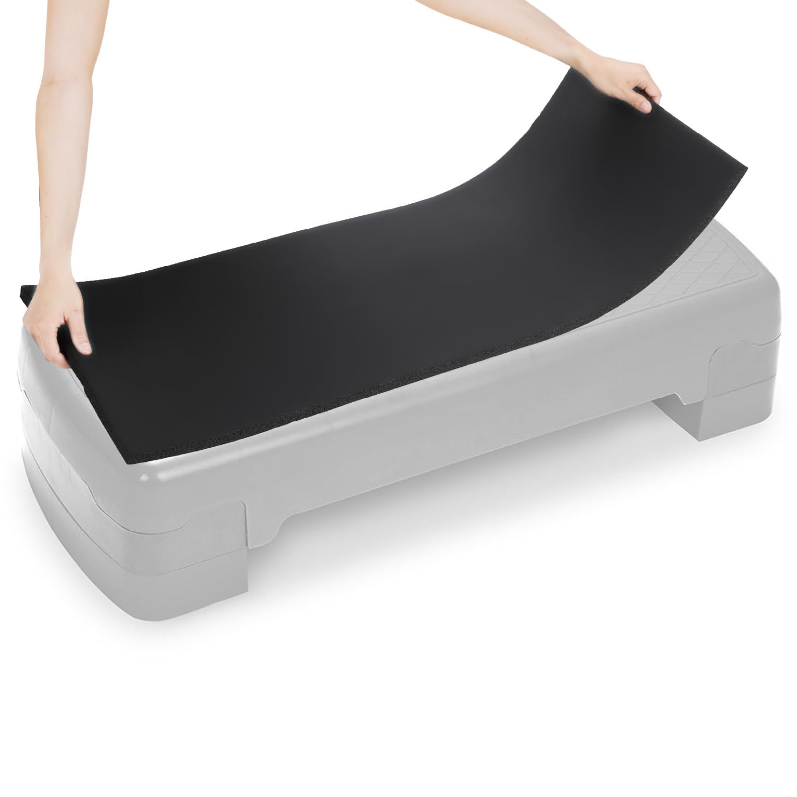 Workout Step Mat Aerobic Stepper Physical Therapy Step Aerobic Step Platform Thick Mat ...