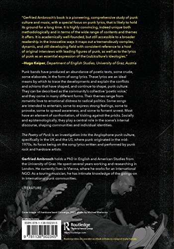 The Poetry Of Punk: The Meaning Behind Punk Rock And Hardcore Lyrics #TOP1