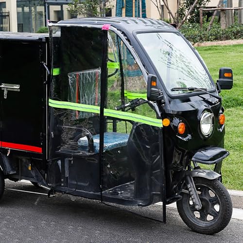 Housse pour tricycle électrique adulte transparente anti-pluie pour transport de fret