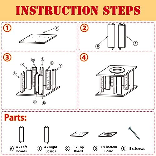 Aiwfl Cd Storage Racks Cd Collection Display Shelf 360 Degree Rotatable Cd Rack In Natural Wood For Cd Holder Finishing Rack Cd Organizer Stand Hold 48 Cds Photo Albums Books #TOP6