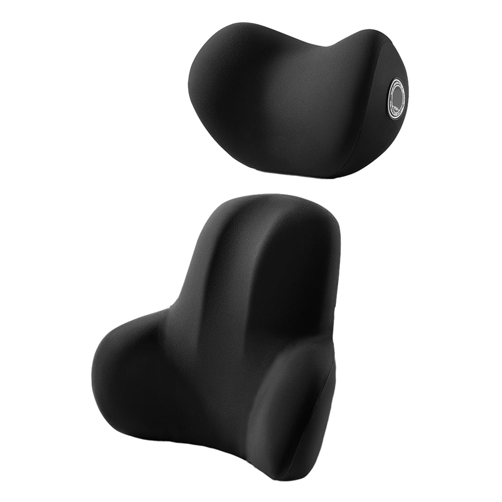 Rxgiasup Black Headrest And L Car Lumbar Pillow Auto Neck Pillow Waist Removable Washable Backrest Headrest Vehicle Cushion Lumbar For Bedroom Insert Decorative