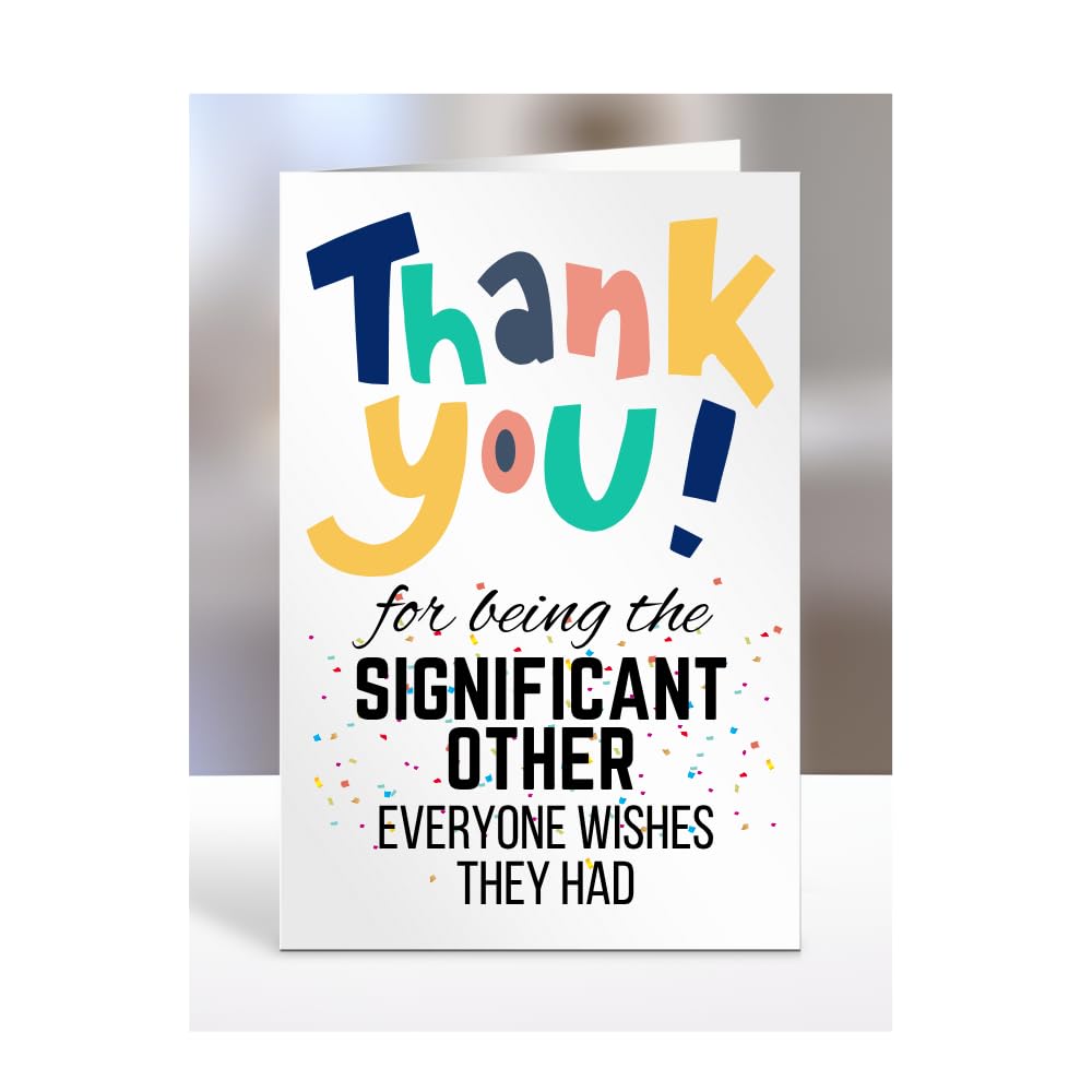 Card for Significant Other, Birthday Gifts for Men or Women, Him, Her, Presents for Christmas, Thank You for Being everyone wishes they had, Appreciation, A5-90_161 — image 1